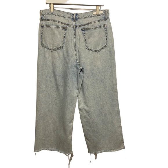 Cello Wide Leg Acid Wash Highwaist Jeans 13 - Picture 8 of 11